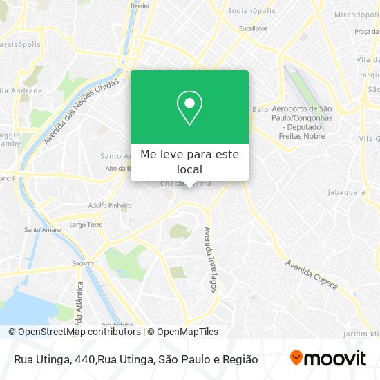 Rua Utinga, 440,Rua Utinga mapa