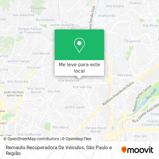 Remauto Recuperadora De Veiculos mapa