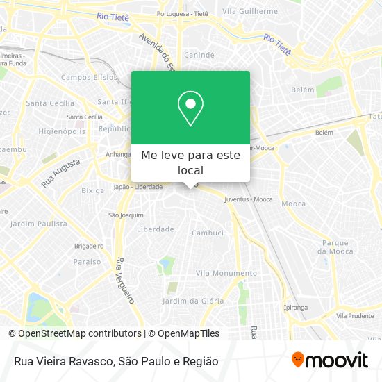 Rua Vieira Ravasco mapa