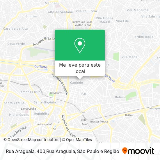 Rua Araguaia, 400,Rua Araguaia mapa