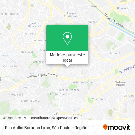 Rua Abílio Barbosa Lima mapa