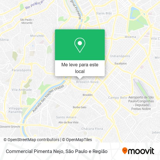 Commercial Pimenta Nejo mapa