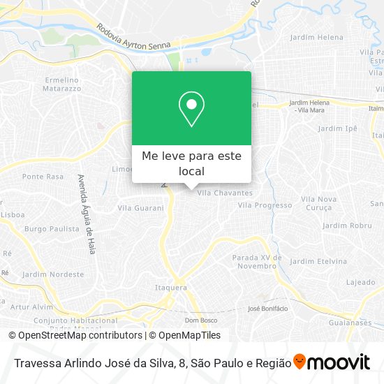 Travessa Arlindo José da Silva, 8 mapa