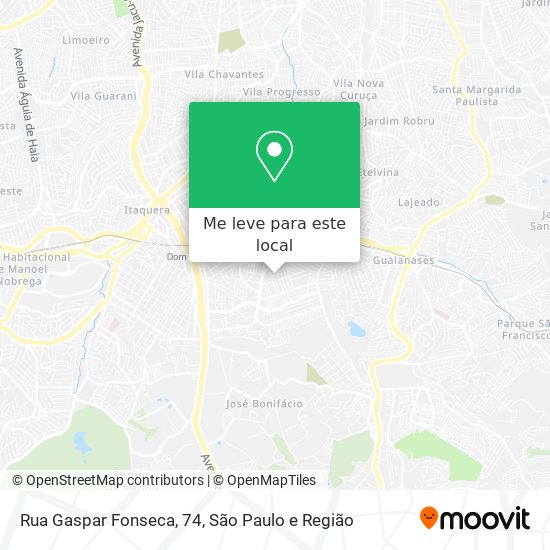 Rua Gaspar Fonseca, 74 mapa