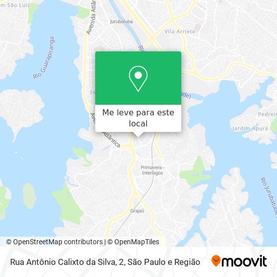 Rua Antônio Calixto da Silva, 2 mapa