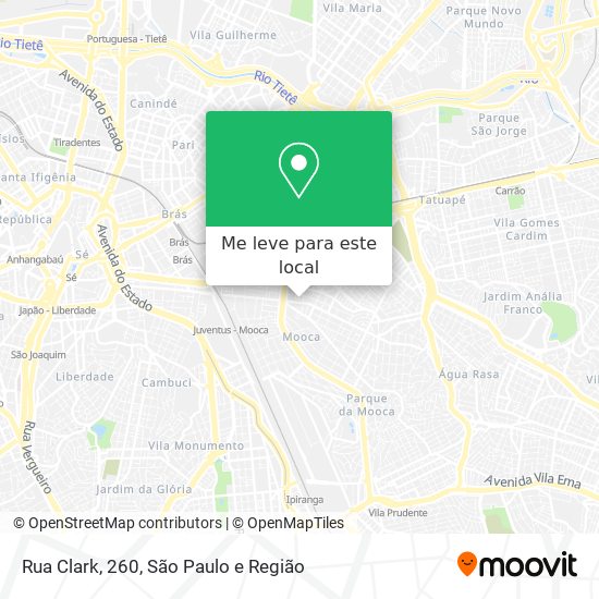 Rua Clark, 260 mapa