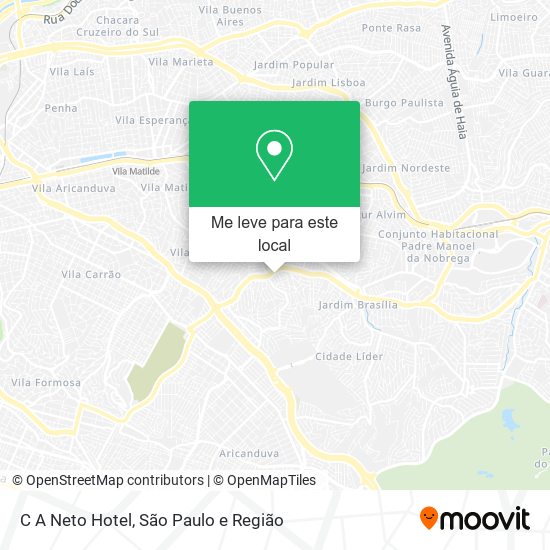 C A Neto Hotel mapa