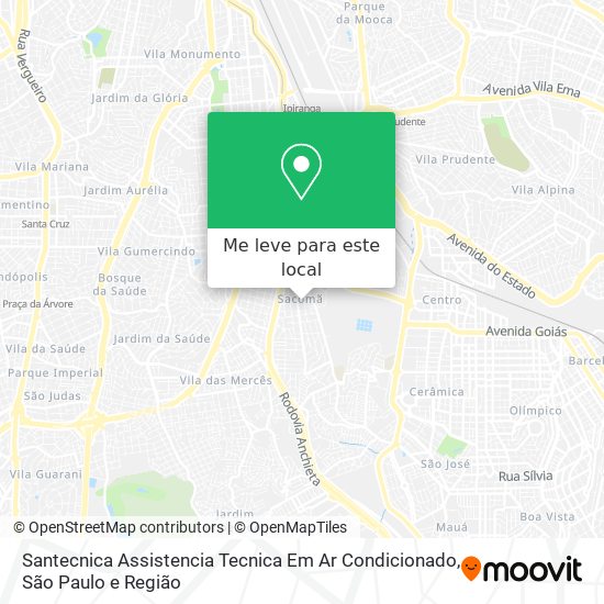 Santecnica Assistencia Tecnica Em Ar Condicionado mapa