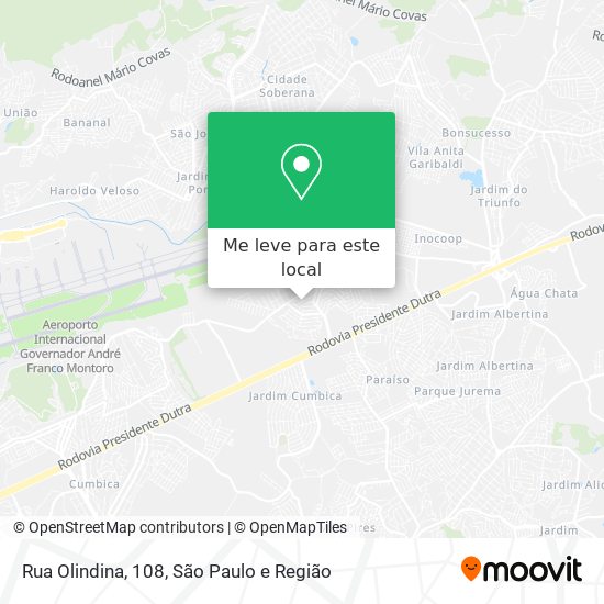 Rua Olindina, 108 mapa