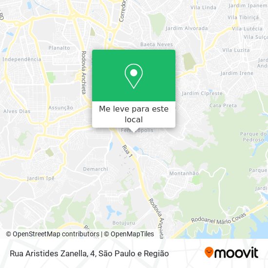 Rua Aristides Zanella, 4 mapa