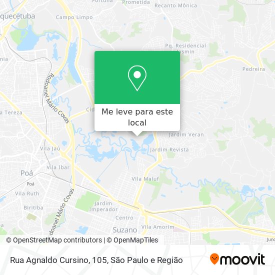 Rua Agnaldo Cursino, 105 mapa