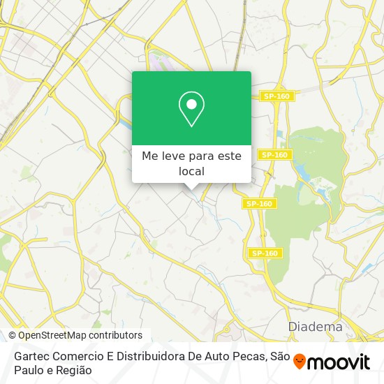 Gartec Comercio E Distribuidora De Auto Pecas mapa