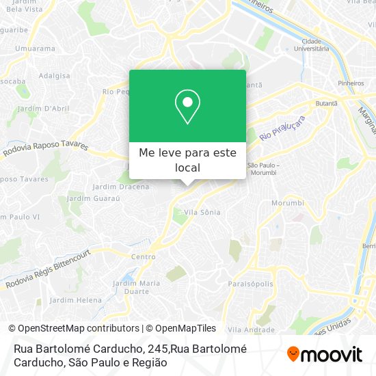 Rua Bartolomé Carducho, 245,Rua Bartolomé Carducho mapa