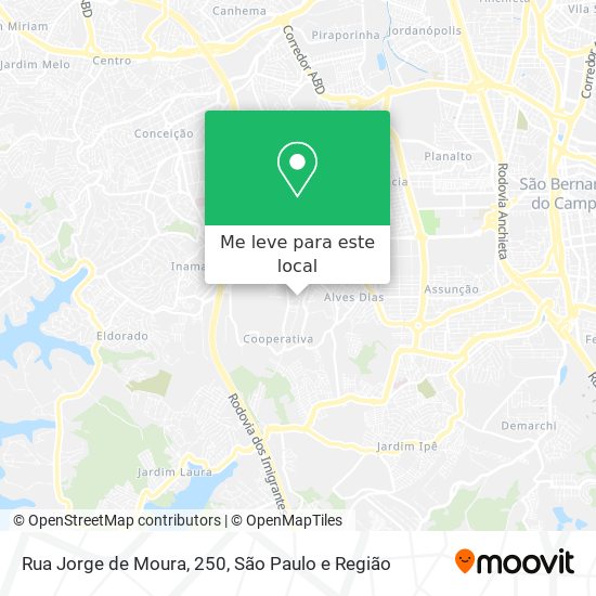 Rua Jorge de Moura, 250 mapa