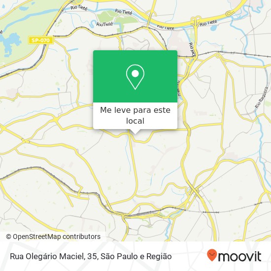 Rua Olegário Maciel, 35, Vila Jacuí São Paulo-SP mapa