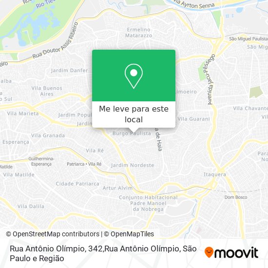 Rua Antônio Olímpio, 342,Rua Antônio Olímpio mapa