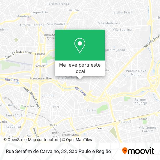 Rua Serafim de Carvalho, 32 mapa