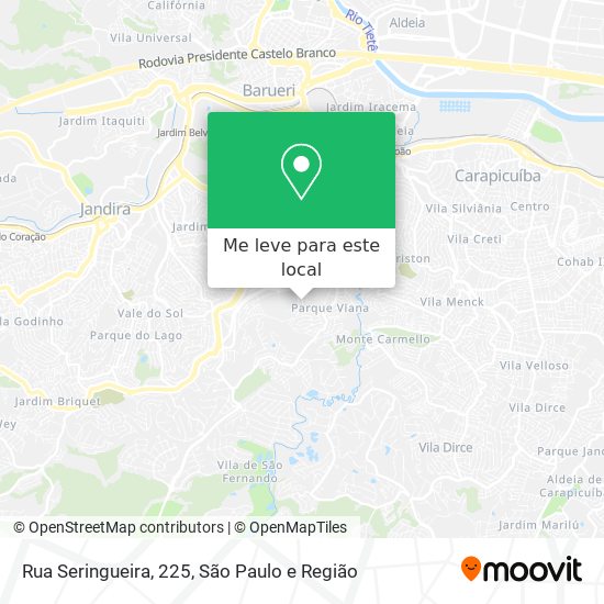 Rua Seringueira, 225 mapa