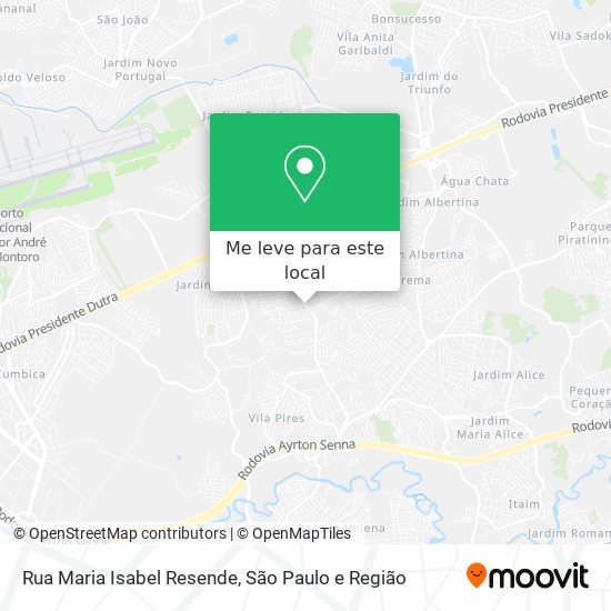 Rua Maria Isabel Resende mapa