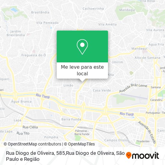 Rua Diogo de Oliveira, 585,Rua Diogo de Oliveira mapa
