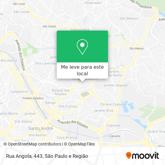 Rua Angola, 443 mapa