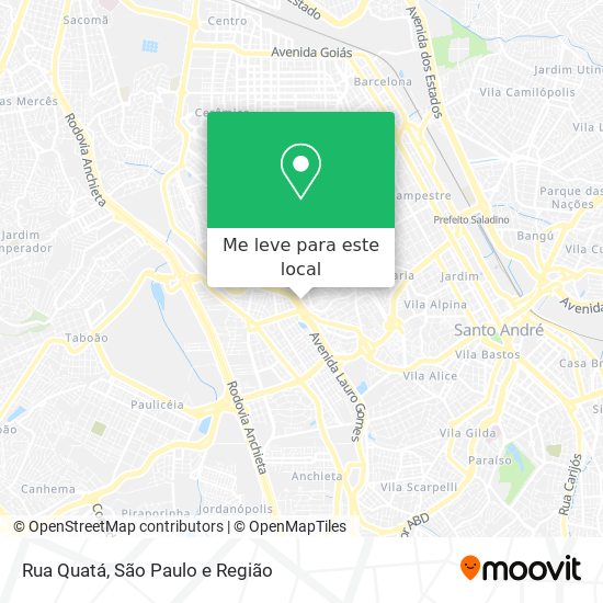 Rua Quatá mapa