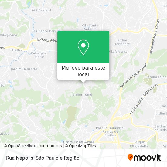 Rua Nápolis mapa