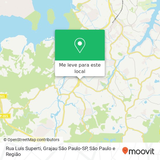 Rua Luís Superti, Grajau São Paulo-SP mapa