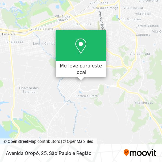 Avenida Oropó, 25 mapa