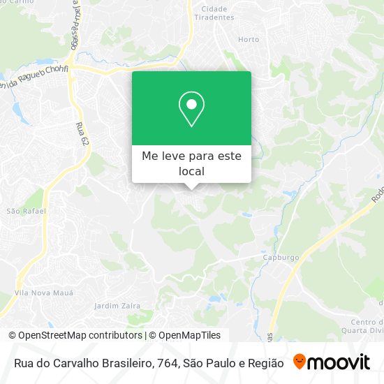 Rua do Carvalho Brasileiro, 764 mapa