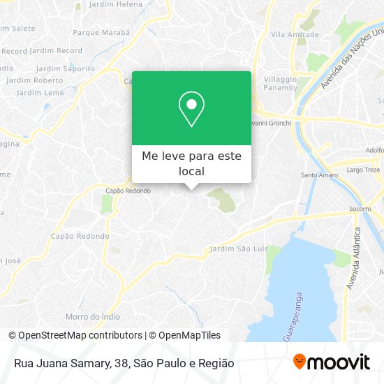 Rua Juana Samary, 38 mapa