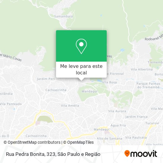 Rua Pedra Bonita, 323 mapa