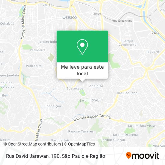 Rua David Jarawan, 190 mapa