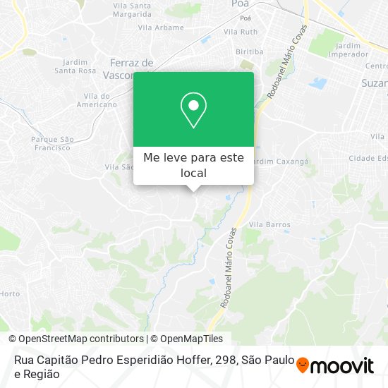 Rua Capitão Pedro Esperidião Hoffer, 298 mapa