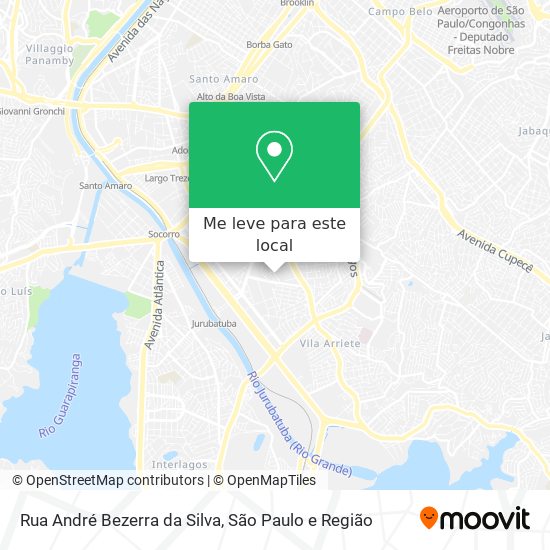 Rua André Bezerra da Silva mapa