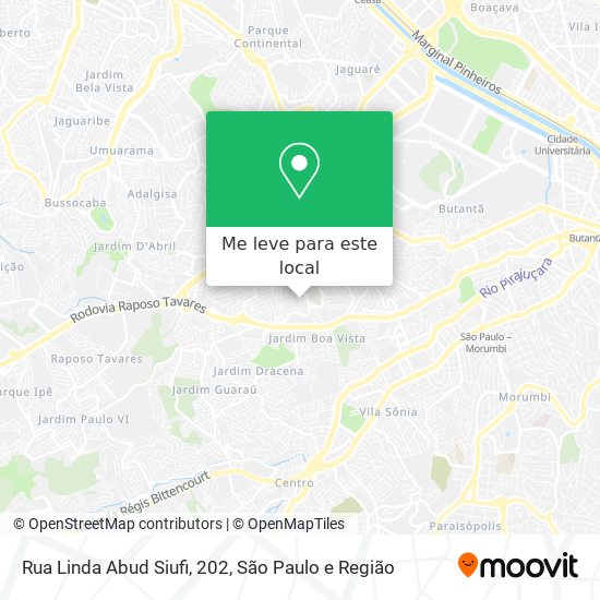 Rua Linda Abud Siufi, 202 mapa