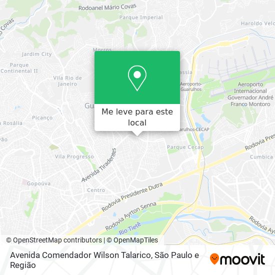 Avenida Comendador Wilson Talarico mapa