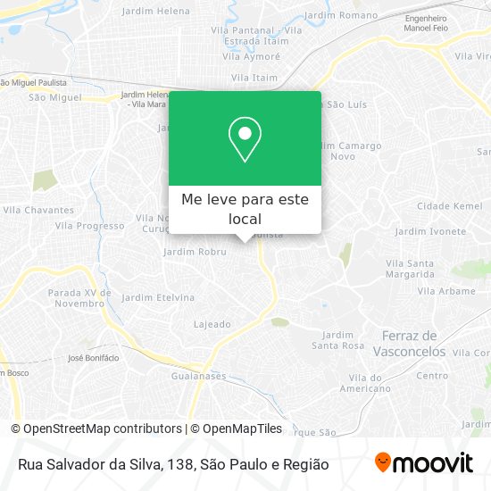 Rua Salvador da Silva, 138 mapa