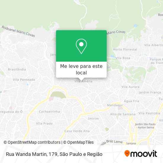 Rua Wanda Martin, 179 mapa