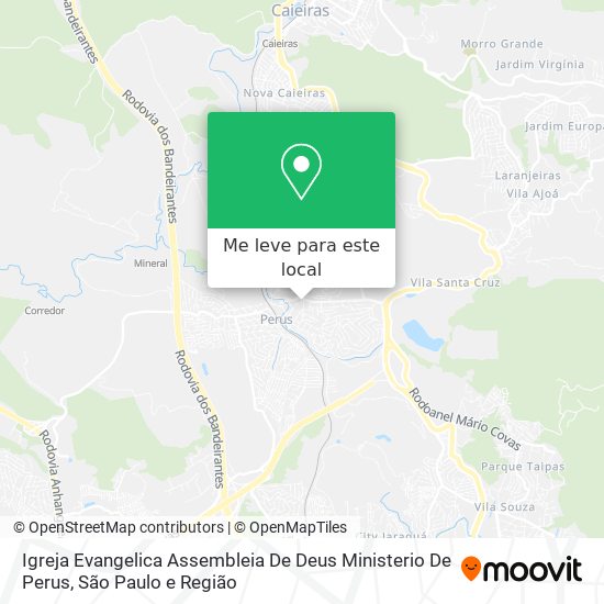 Igreja Evangelica Assembleia De Deus Ministerio De Perus mapa