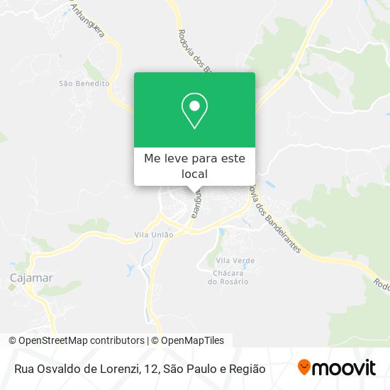 Rua Osvaldo de Lorenzi, 12 mapa