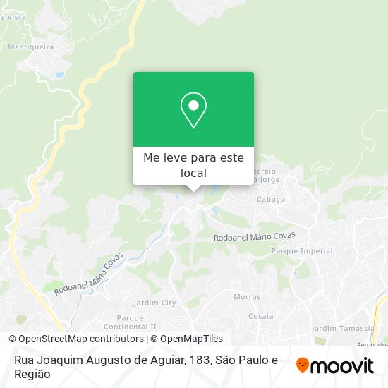 Rua Joaquim Augusto de Aguiar, 183 mapa