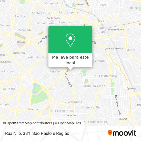 Rua Nilo, 381 mapa