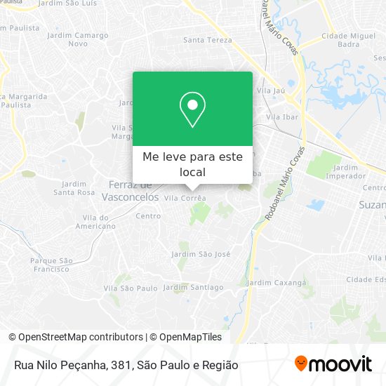 Rua Nilo Peçanha, 381 mapa