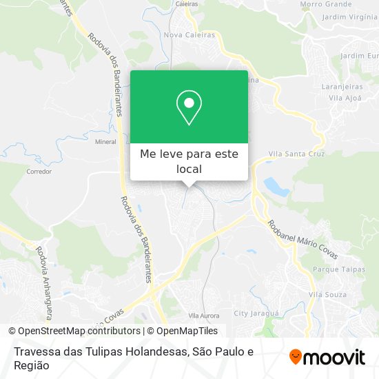 Travessa das Tulipas Holandesas mapa
