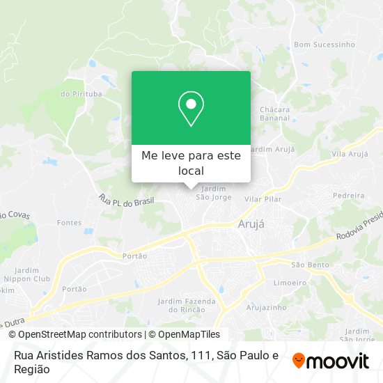 Rua Aristides Ramos dos Santos, 111 mapa