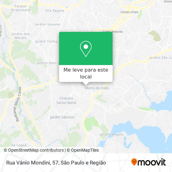 Rua Vânio Mondini, 57 mapa