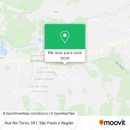 Rua Rio Turvo, 381 mapa