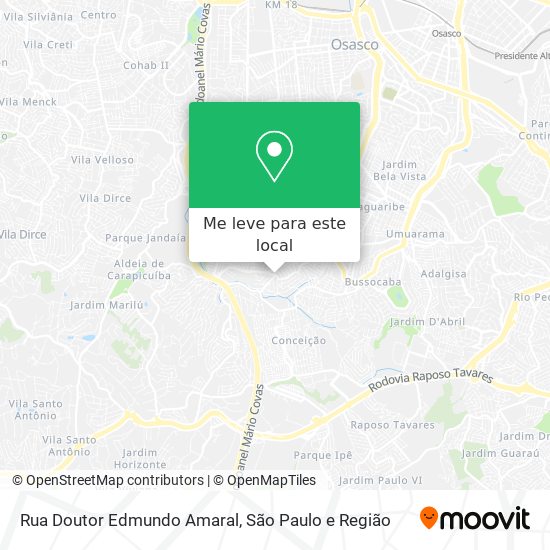 Rua Doutor Edmundo Amaral mapa