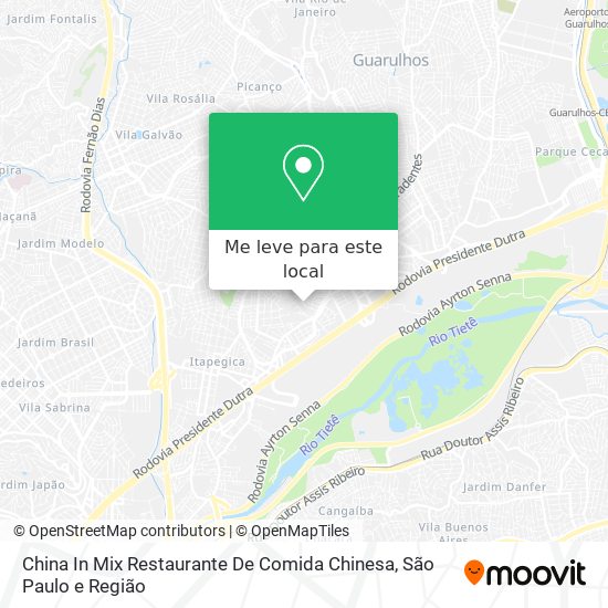 China In Mix Restaurante De Comida Chinesa mapa